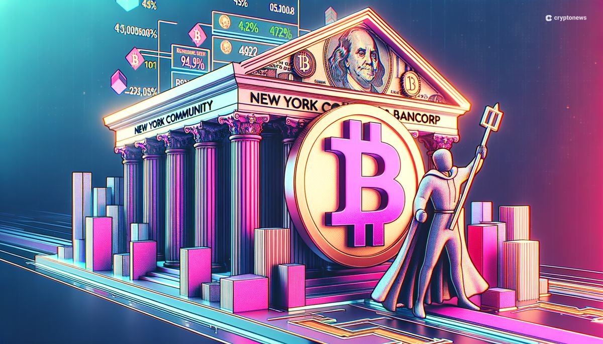 Crypto Bank Savior New York Community Bancorp Sees 40% Drop in Shares