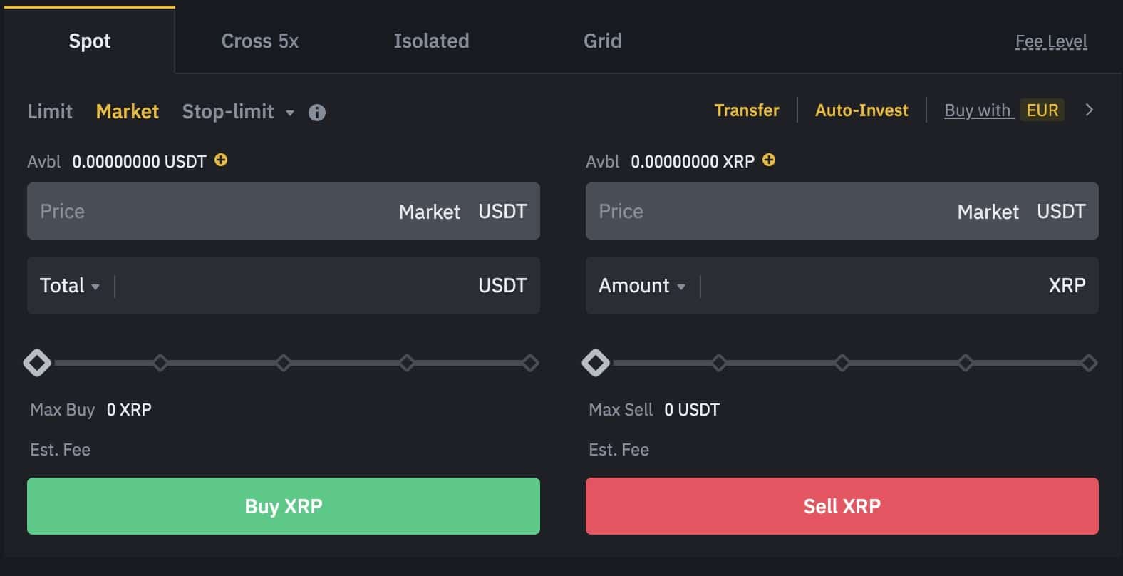 XRP Trading Module on Binance