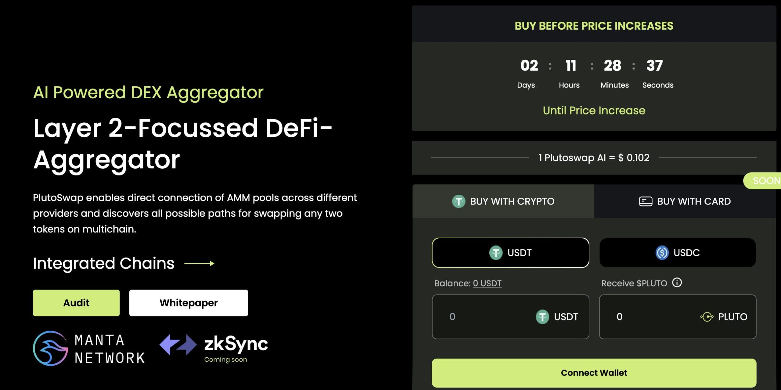 PlutoSwap.ai presale