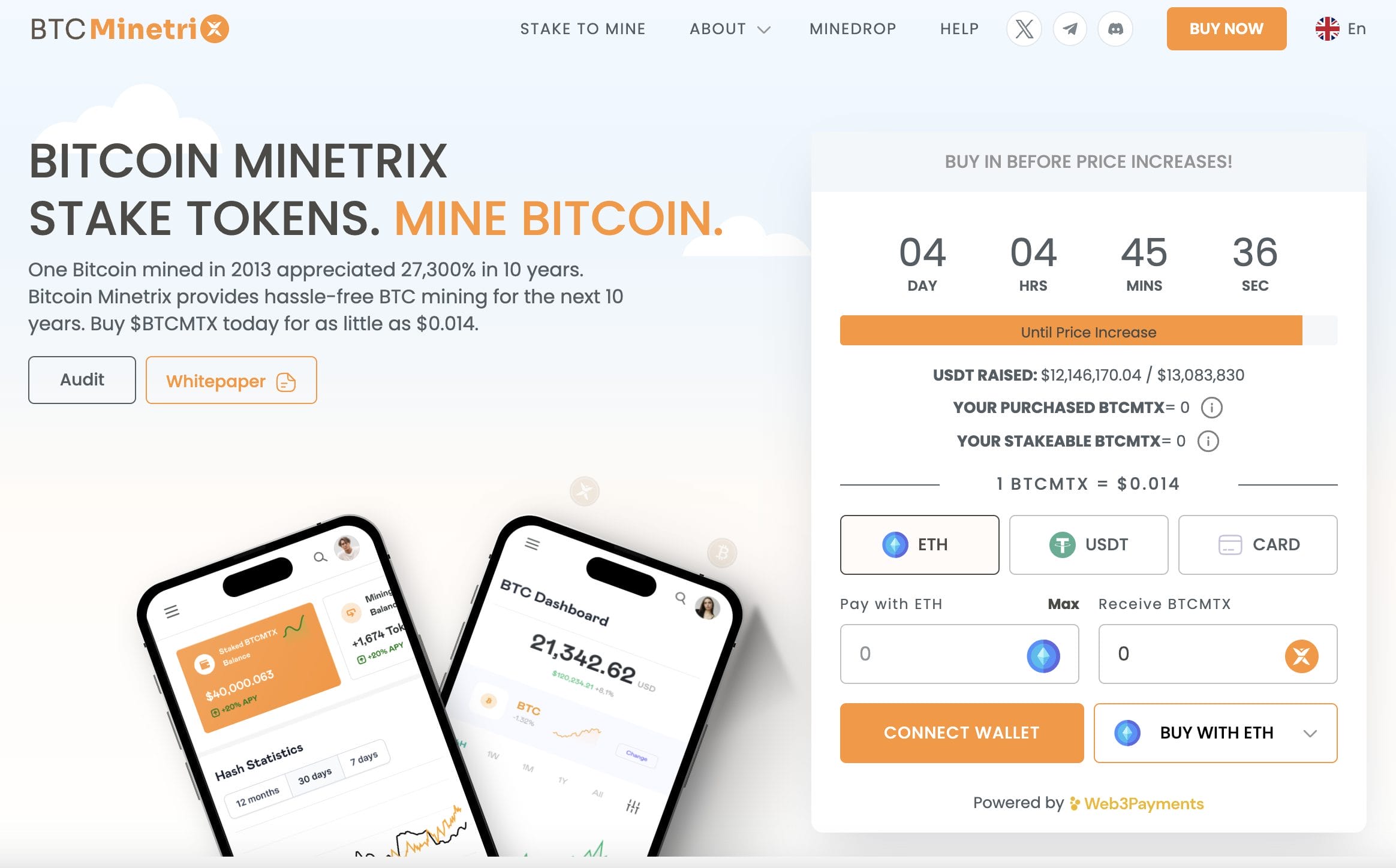 Bitcoin Minetrix presale