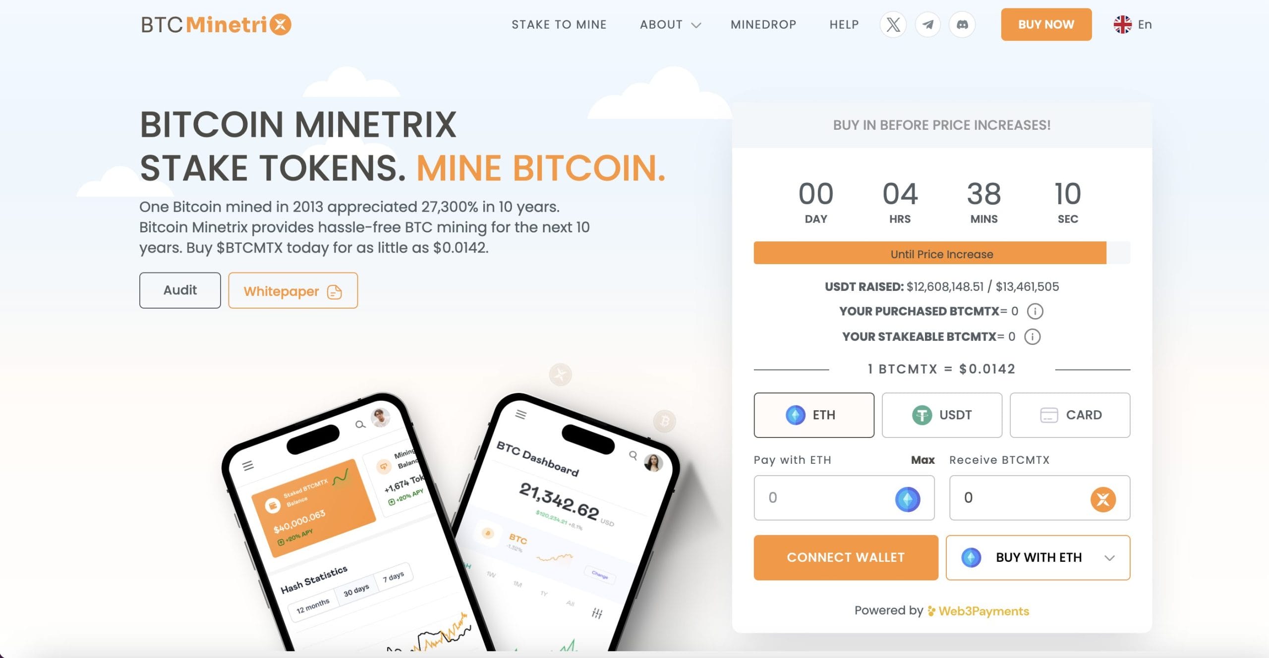 Bitcoin Minetrix presale