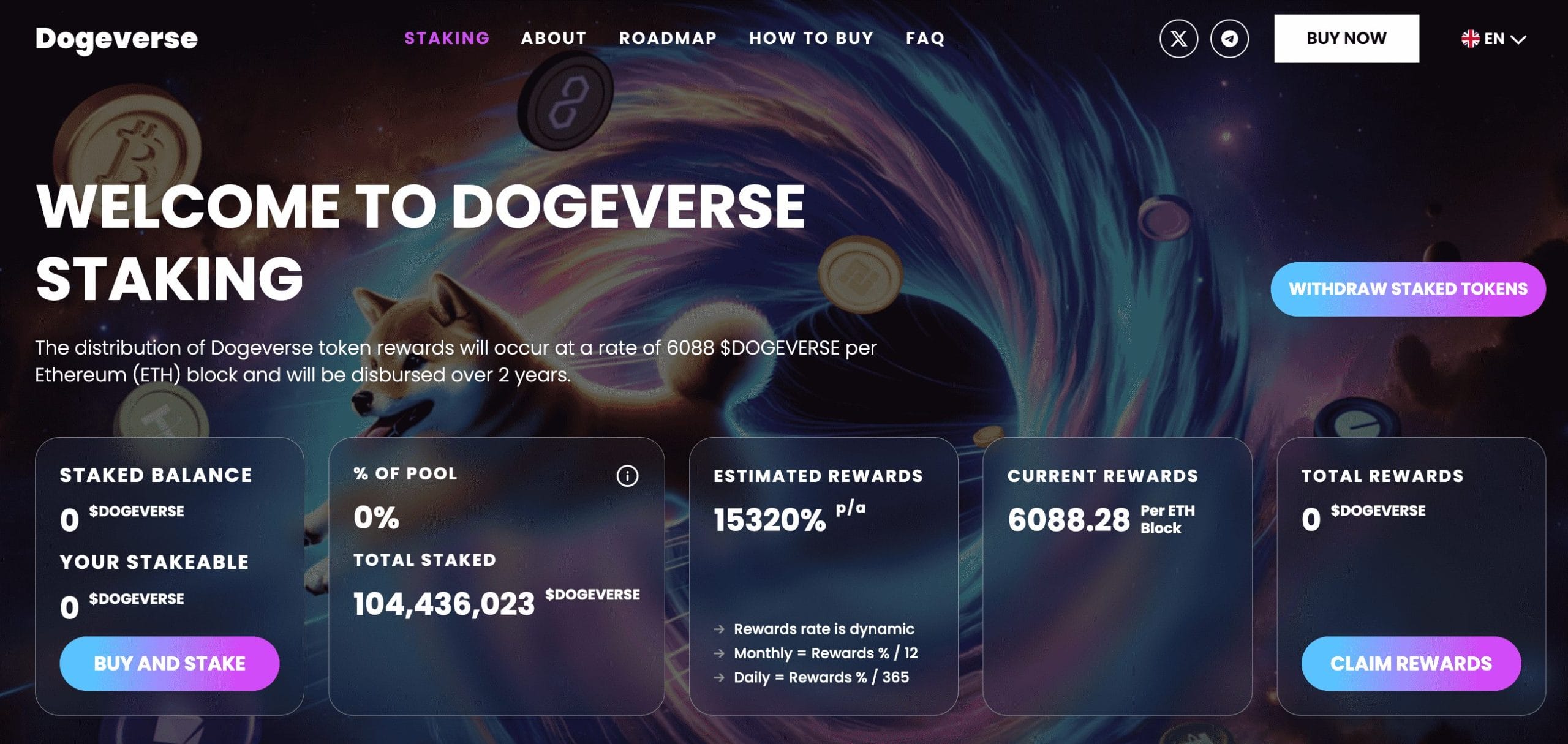 Dogeverse staking