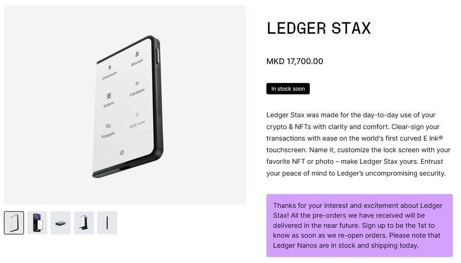 Ledger Stax