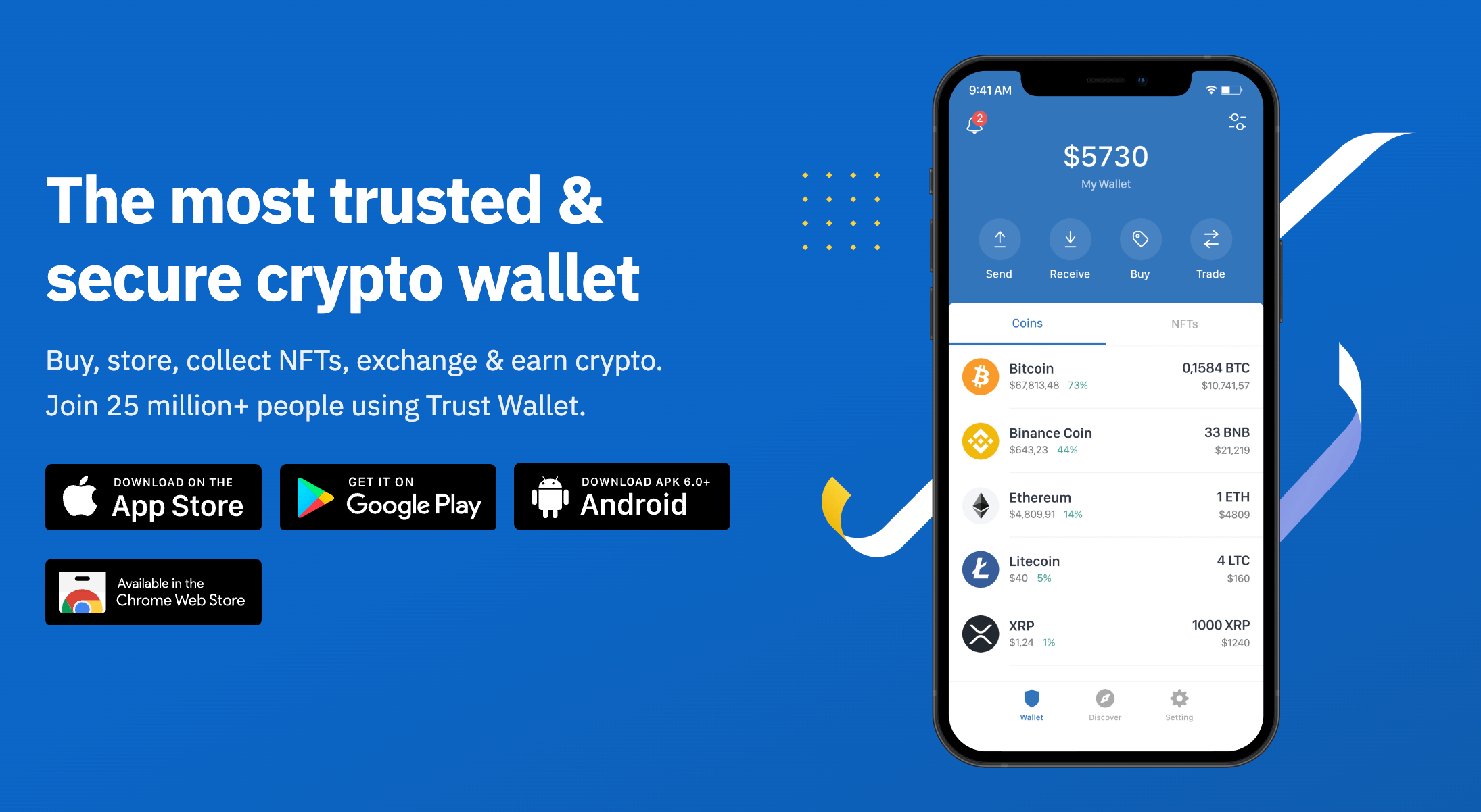 Trust Wallet mobile app