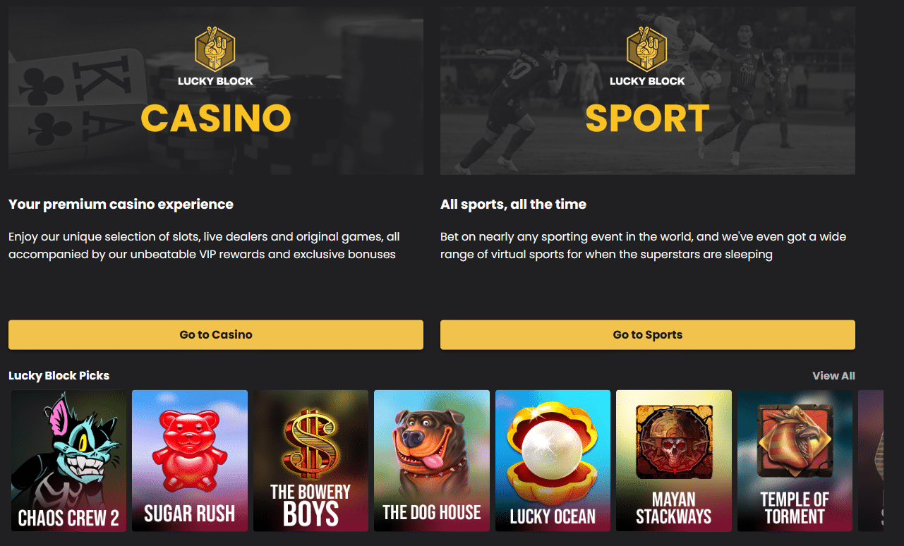 Lucky Block Casino review - Best BNB casinos