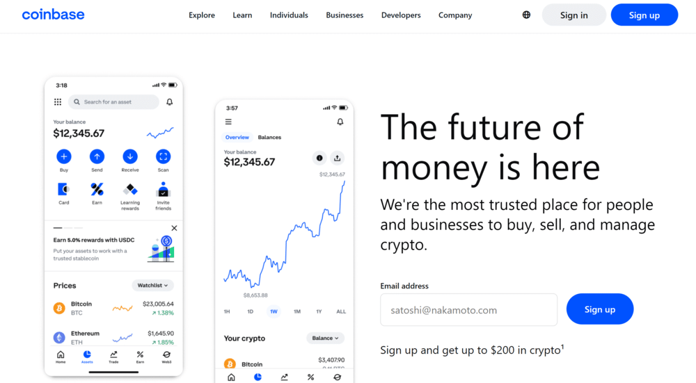 Coinbase Crypto Exchange